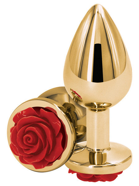 Rear Assets Rose Butt Plug - Red